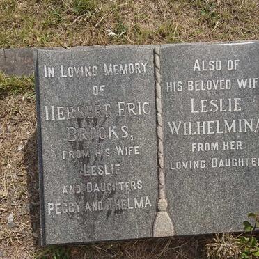 BROOKS Herbert Eric &amp; Leslie Wilhelmina