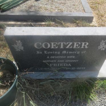 COETZER Frieda 1922-2013