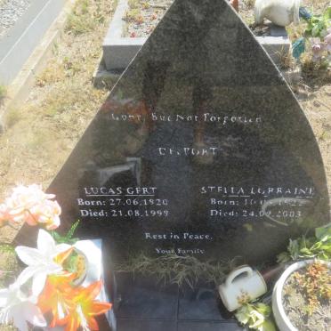 DELPORT Lucas Gert 1920-1999 &amp; Stella Lorraine 1922-2003