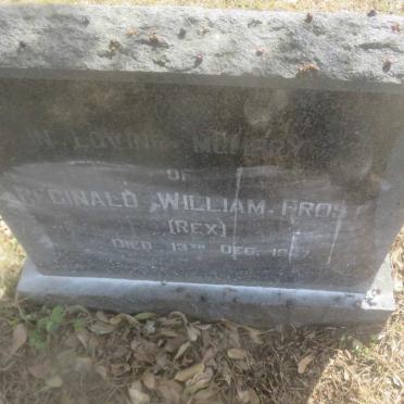FROST Reginald William -19?7