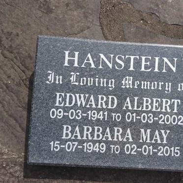 HANSTEIN Edward Albert 1941-2002 &amp; Barbara May 1949-2015