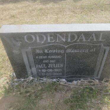 ODENDAAL Paul Julius 1921-2006