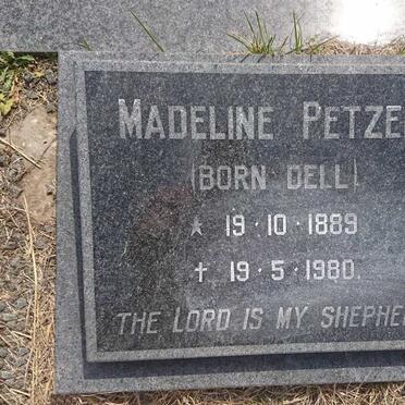 PETZER Madeline nee DELL 1889-1980