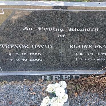 REED Trevor David 1920-2000 &amp; Elaine Pearce 1923-1999