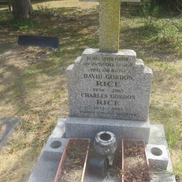 RICE David Gordon 1936-2007 :: RICE Charles Gordon 1972-1993