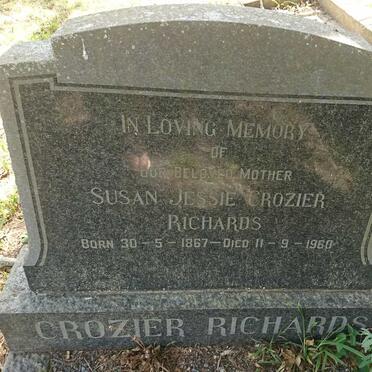 RICHARDS Susan Jessie, CROZIER 1867-1960