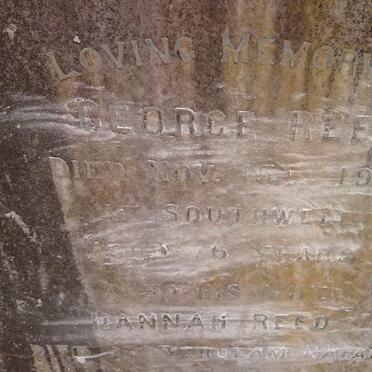REED George -1902 &amp; Hannah