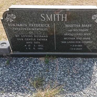 SMITH Benjamin Frederick 1912-1981 &amp; Martha Mary WICHMAN 1913-2007