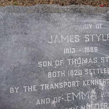 STYLE James 1813-1886 &amp; Emma HOLDER 1821-1908