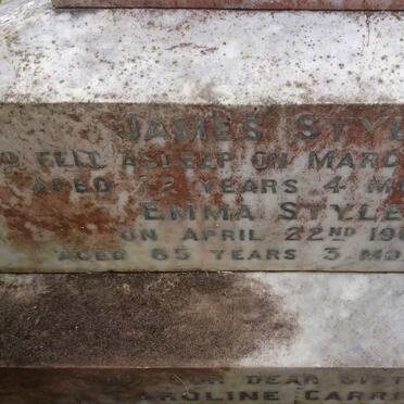 STYLE James -1886 &amp; Emma -1906