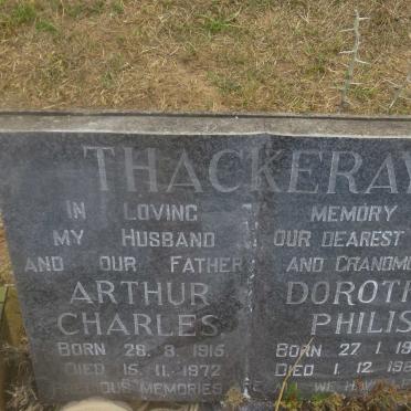 THACKERAY Arthur Charles 1915-1972 &amp; Dorothy Philis 1922-1989
