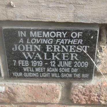 WALKER John Ernest 1919-2009