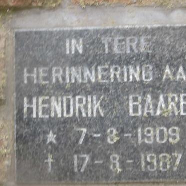 BAARBE Hendrik 1909-1987