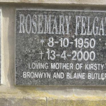 FELGATE Rosemary 1950-2000