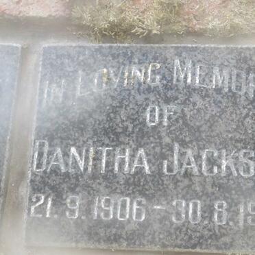 JACKSON Danitha 1906-1983