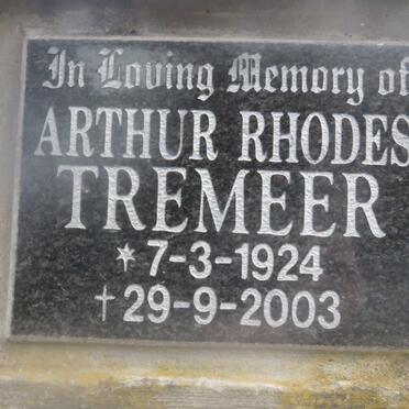 TREMEER Arthur Rhodes 1924-2003 