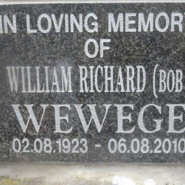 WEWEGE William Richard 1923-2010