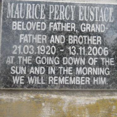 EUSTACE Maurice Percy 1920-2006
