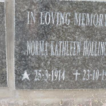 HOLLINGTON Norma Kathleen 1914-1984