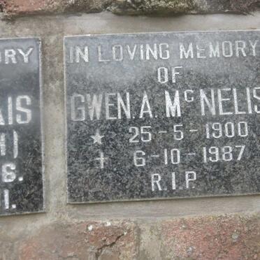 McNELIS Gwen A. 1900-1987