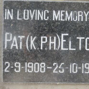 ELTON K.P.H. 1908-1990