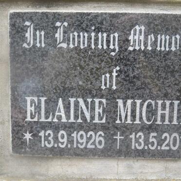 MICHIE Elaine 1926-2013