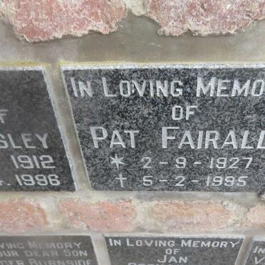 FAIRALL Pat 1927-1995