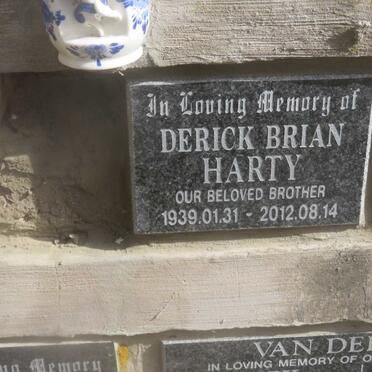 HARTY Derick Brian 1939-2012