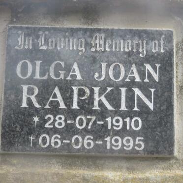 RAPKIN Olga Joan 1910-1995