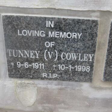 COWLEY V. 1911-1998