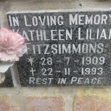FITZSIMMONS Kathleen Lilian 1909-1993