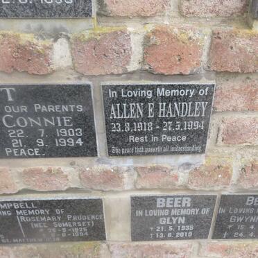 HANDLEY Allen E. 1918-1991