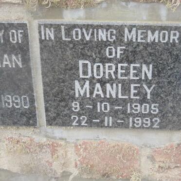 MANLEY Doreen 1905-1992