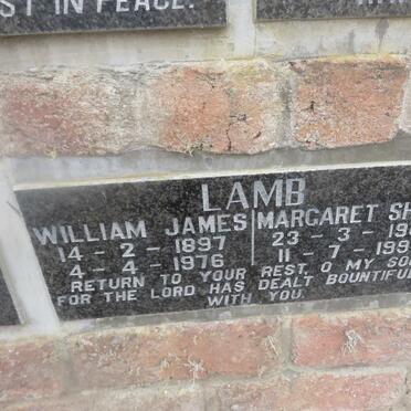LAMB William James 1897-1976 &amp; Margaret Sheila 1904-1993