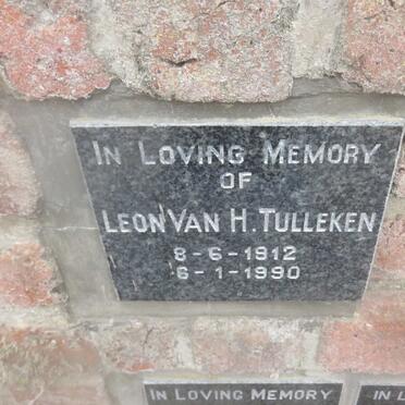 TULLEKEN Leon van H. 1912-1990