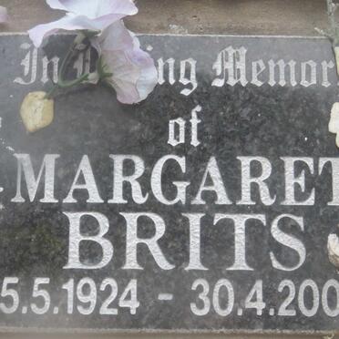 BRITS Margaret 1924-2005