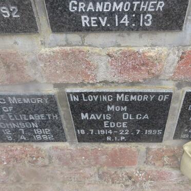 EDGE Mavis Olga 1914-1995