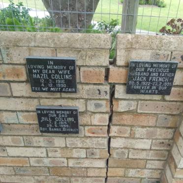 COLLINS Bill 1915-1999 &amp; Hazel 1916-1990 :: FRENCH Jack 1922-1955