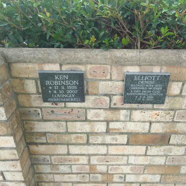 ROBINSON Ken 1925-2002 :: ELLIOT Denise 1946-2002