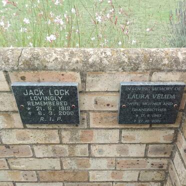 LOCK Jack 1918-2000 :: VELIDA Laura 1943-2001