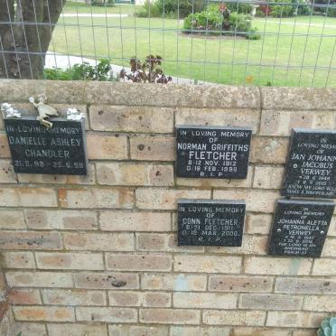 CHANDLER Danielle Ashley 1998-1998 :: FLETCHER Norman Griffiths 1912-1998 &amp; Conn 1911-2000