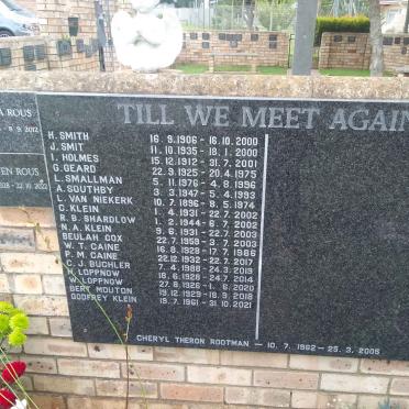 6. St David's Congregational Church Memorial Garden