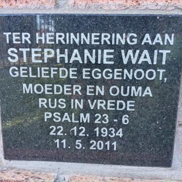 WAIT Stephanie 1934-2011