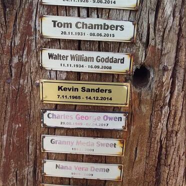 LEWIS Harold 1926-2014 :: CHAMBERS Tom 1931-2015 :: GODDARD Walter William 1934-2008 :: SANDERS Kevin 1965-2014