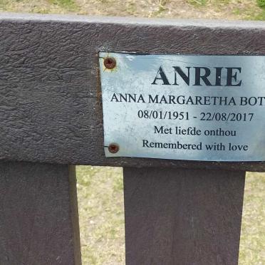 BOTHA Anna Margaretha 1951-2017