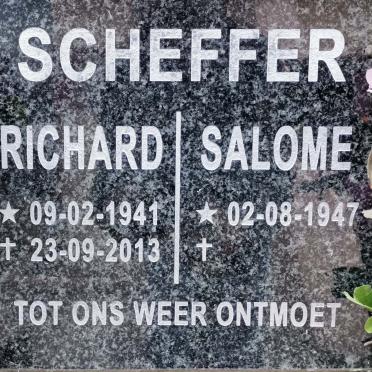 SCHEFFER Richard 1941-2013 &amp; Salomie 1947-