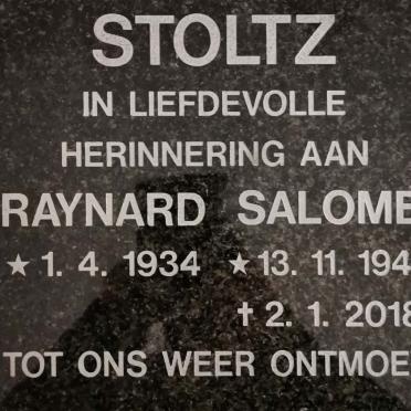 STOLTZ Raynard 1934- &amp; Salome 1940-2018