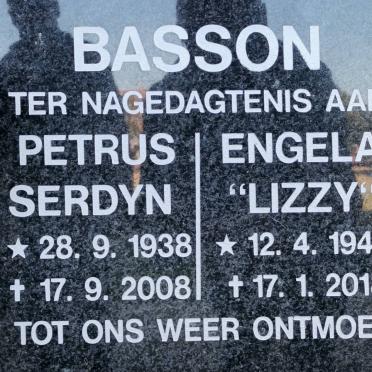 BASSON Petrus Serdyn 1938-2008 &amp; Engela 1942-2018
