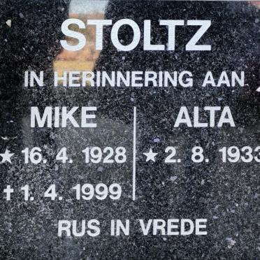 STOLTZ Mike 1928-1999 &amp; Alta 1933-