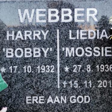 WEBBER Harry 1932- &amp; Liedia 1936-2011